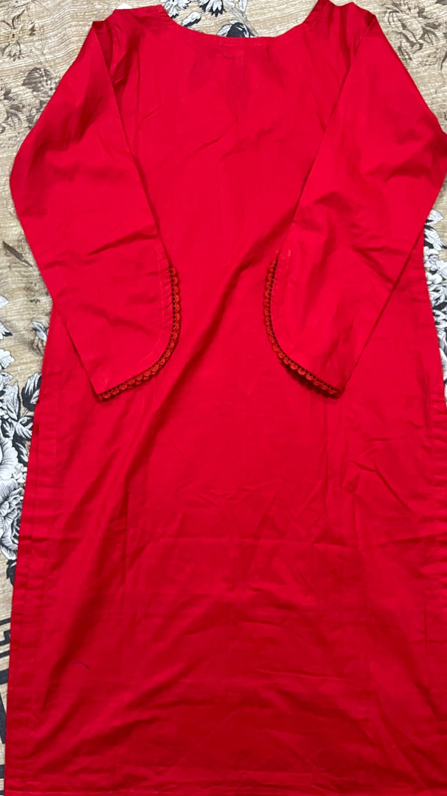 Riwaaje Crimson Red Ready To Wear 2 Piece Suit