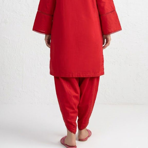 Riwaaje Crimson Red Ready To Wear 2 Piece Suit
